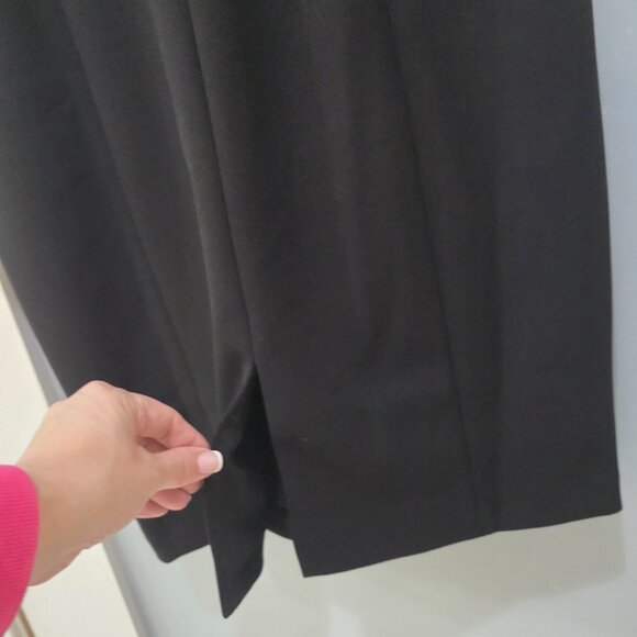 Eliza J Black Off-Shoulder Sheath Dress 8P NWT Double Lined Classic Cocktail - Picture 8 of 9